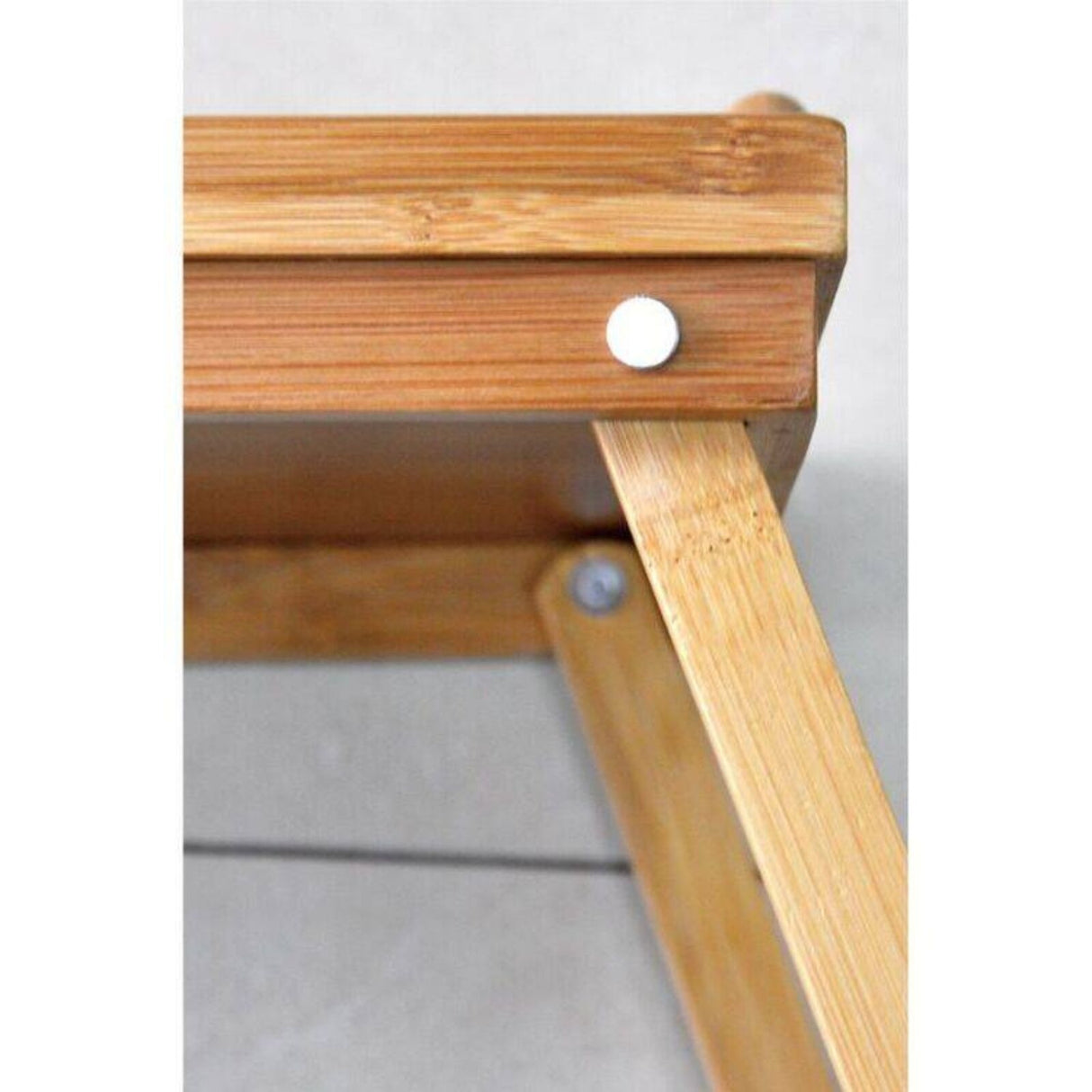 Bamboo Folding Table - Lap Serving Tray Desk for TV/Bed/Dinner/Food/Breakfast