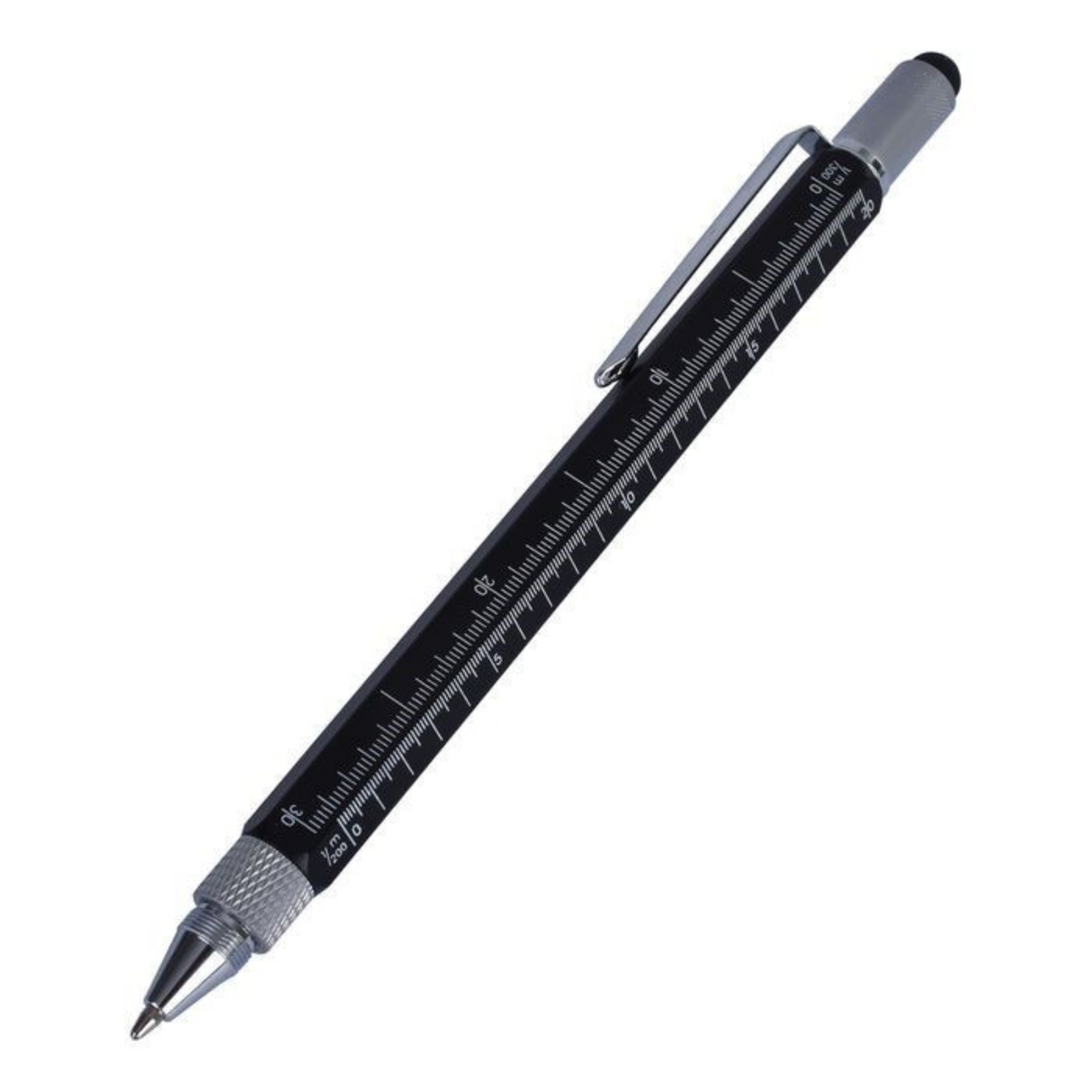 6-in-1 Multifunction Trade Pen with Stylus, Screwdrivers, Ruler & Bubble Level