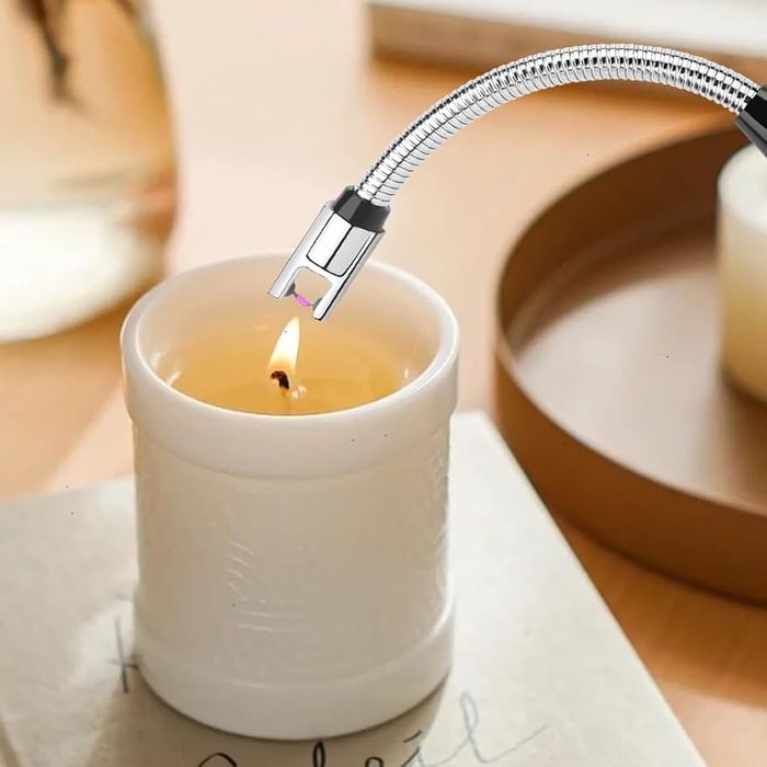 Flexible Electric Lighter Pulse Ignition Rechargeable Candle Burner Wind Proof