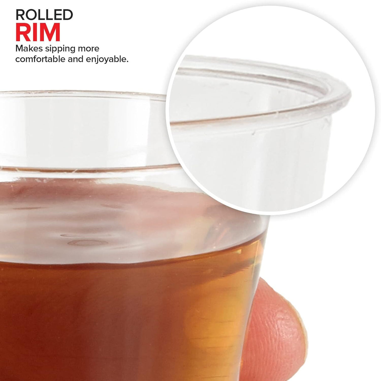 1080x 30ml Reusable & Disposable Plastic Shot Glasses - Clear Cups for Event Tastings (Bulk)