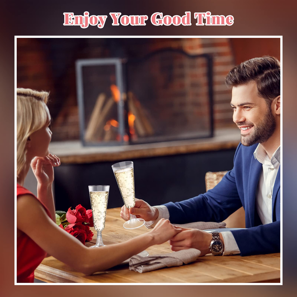 144x 150ml Plastic Champagne Flutes - Clear Wine Glasses (Bulk)