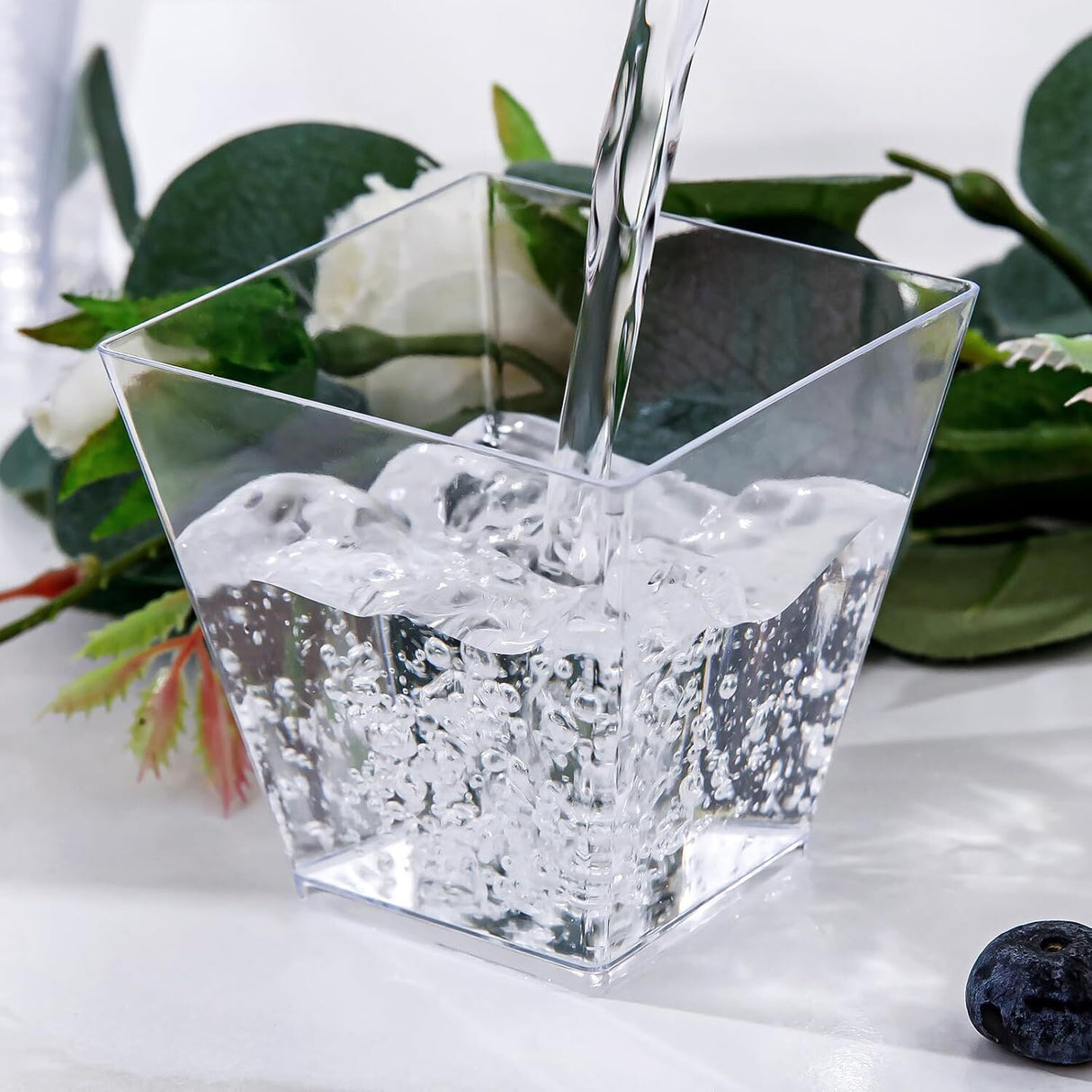 360x Clear Plastic Square Dessert Cups - Premium & BPA Free