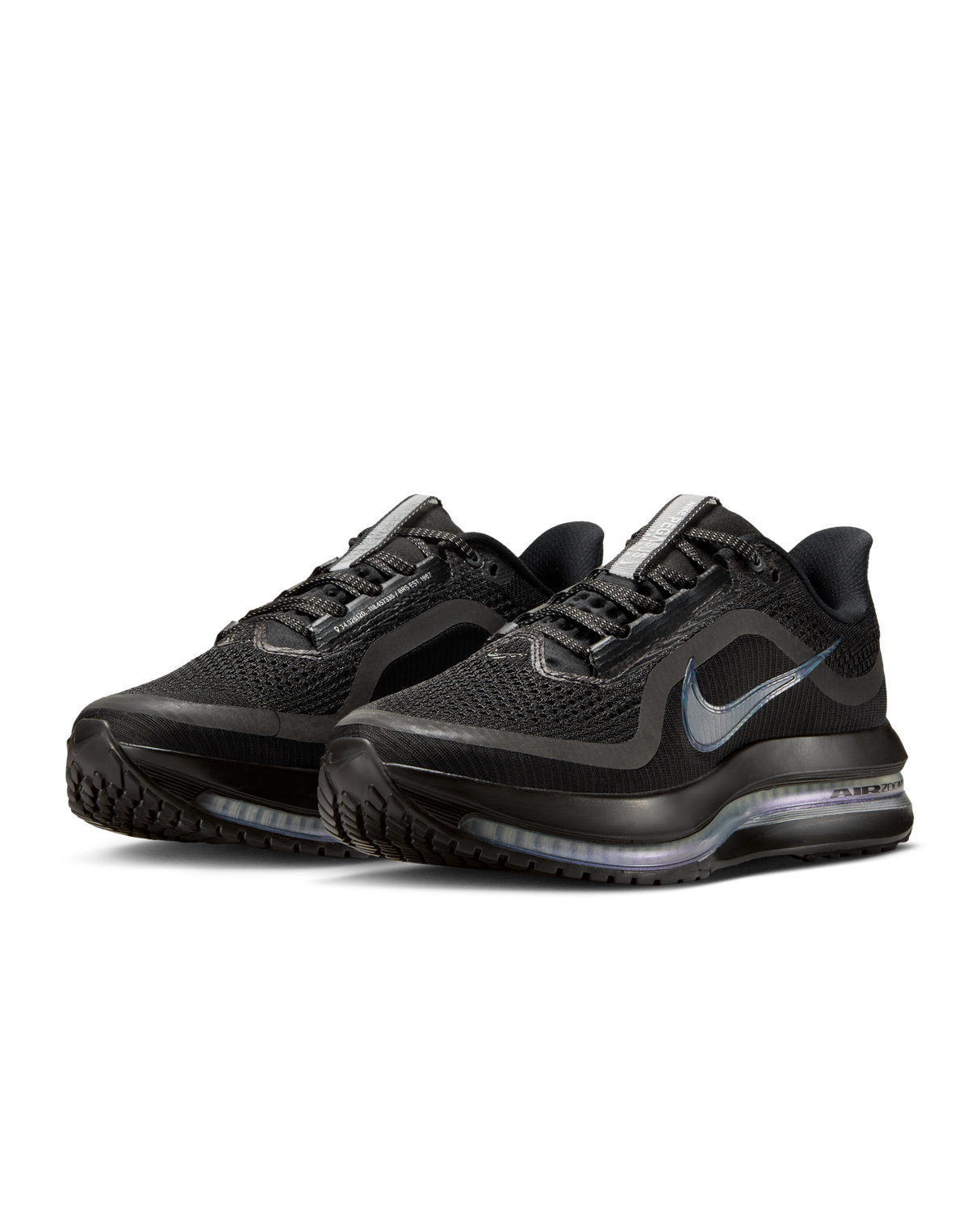 Nike Womens Pegasus Premium Running Shoes - Black-Metallic Silver (Athletic Sneakers/Runners)