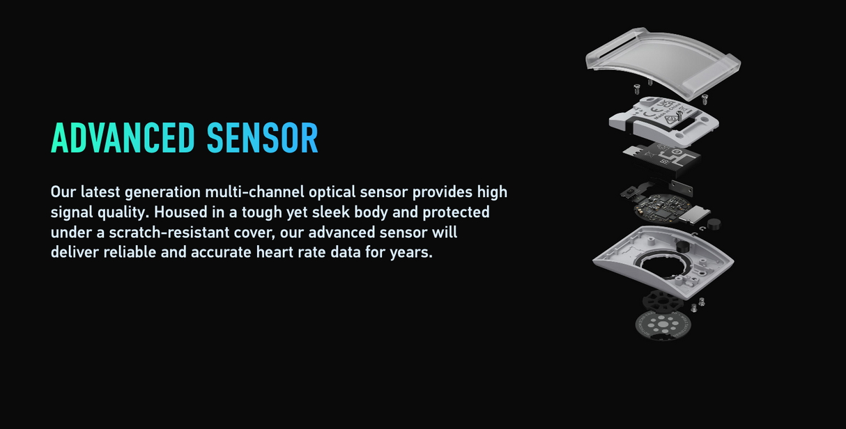 Coros Heart Rate Monitor Activity Tracker in Grey (Wear Around Arm)