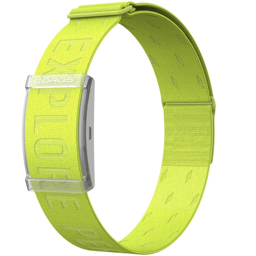 Coros Heart Rate Monitor Activity Tracker in Grey/Lime (Wear Around Arm)