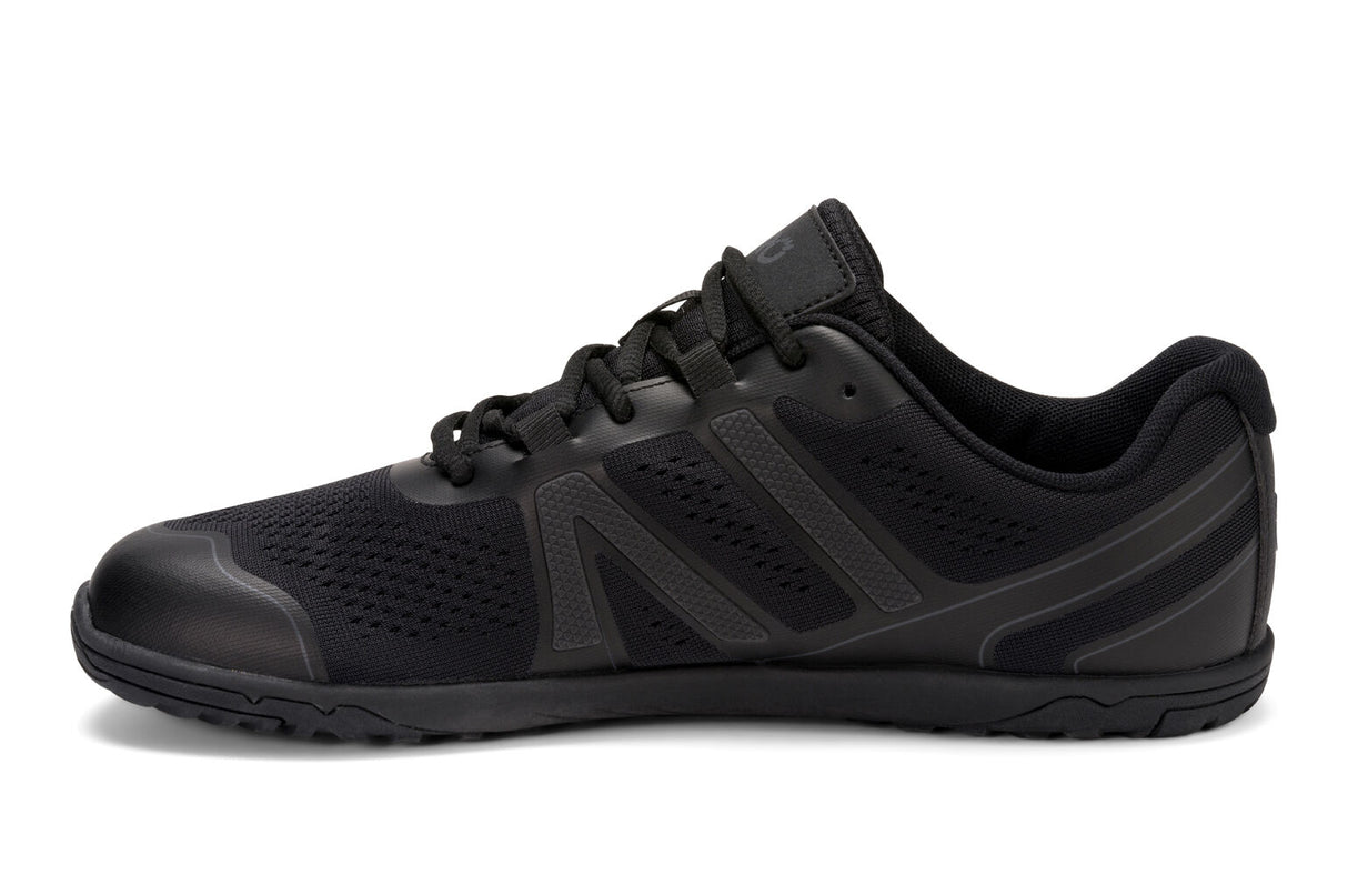 Xero Mens HFS II Lightweight Road Barefoot Running Shoes - Black/Asphalt (Zero Drop Sneakers)