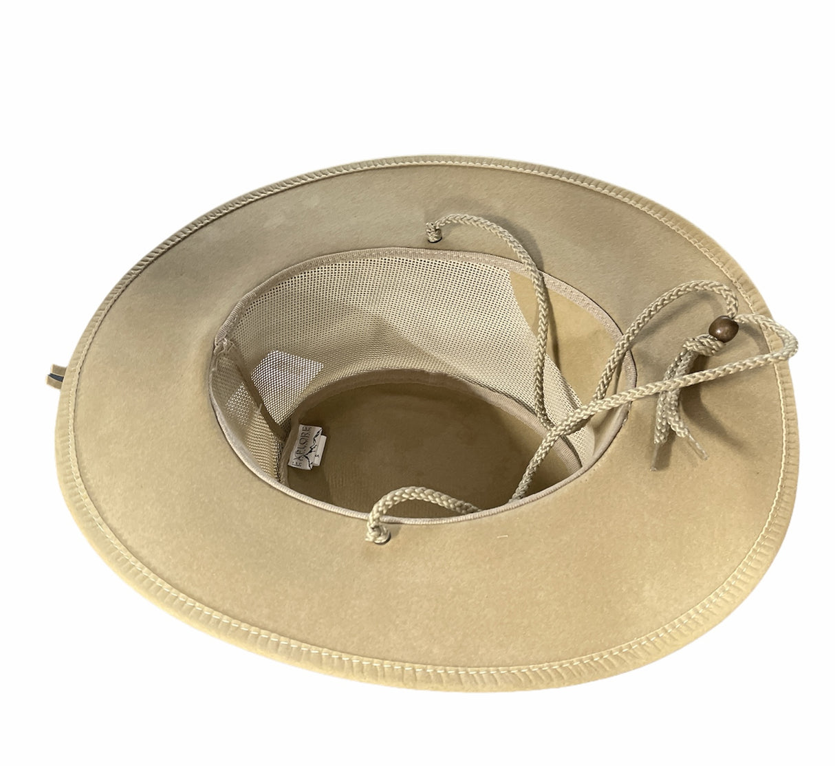 Dents Mens Cooler Western Wide Brim Hat - Stone (Summer Sun Outback Breathable)