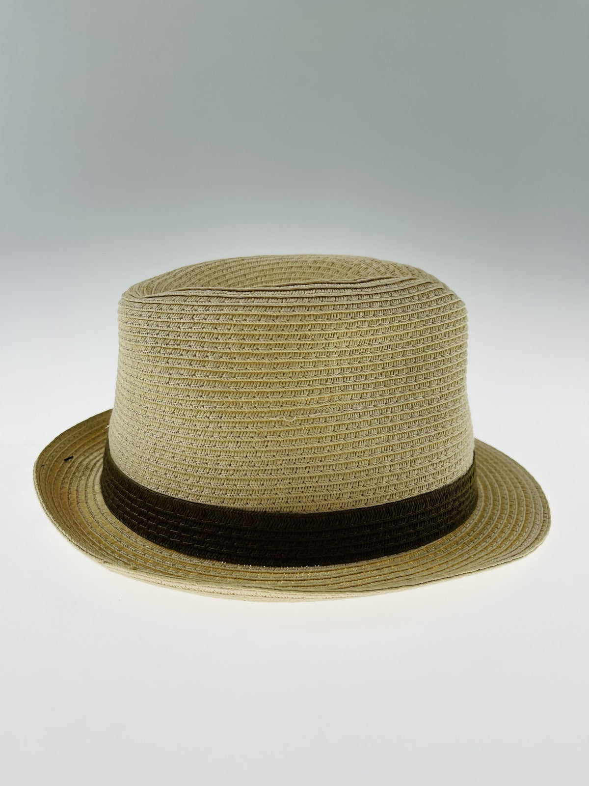 Dents Mens Straw Hat Toyo Trilby Fedora Summer Sun Stingy Brim - Natural/Brown