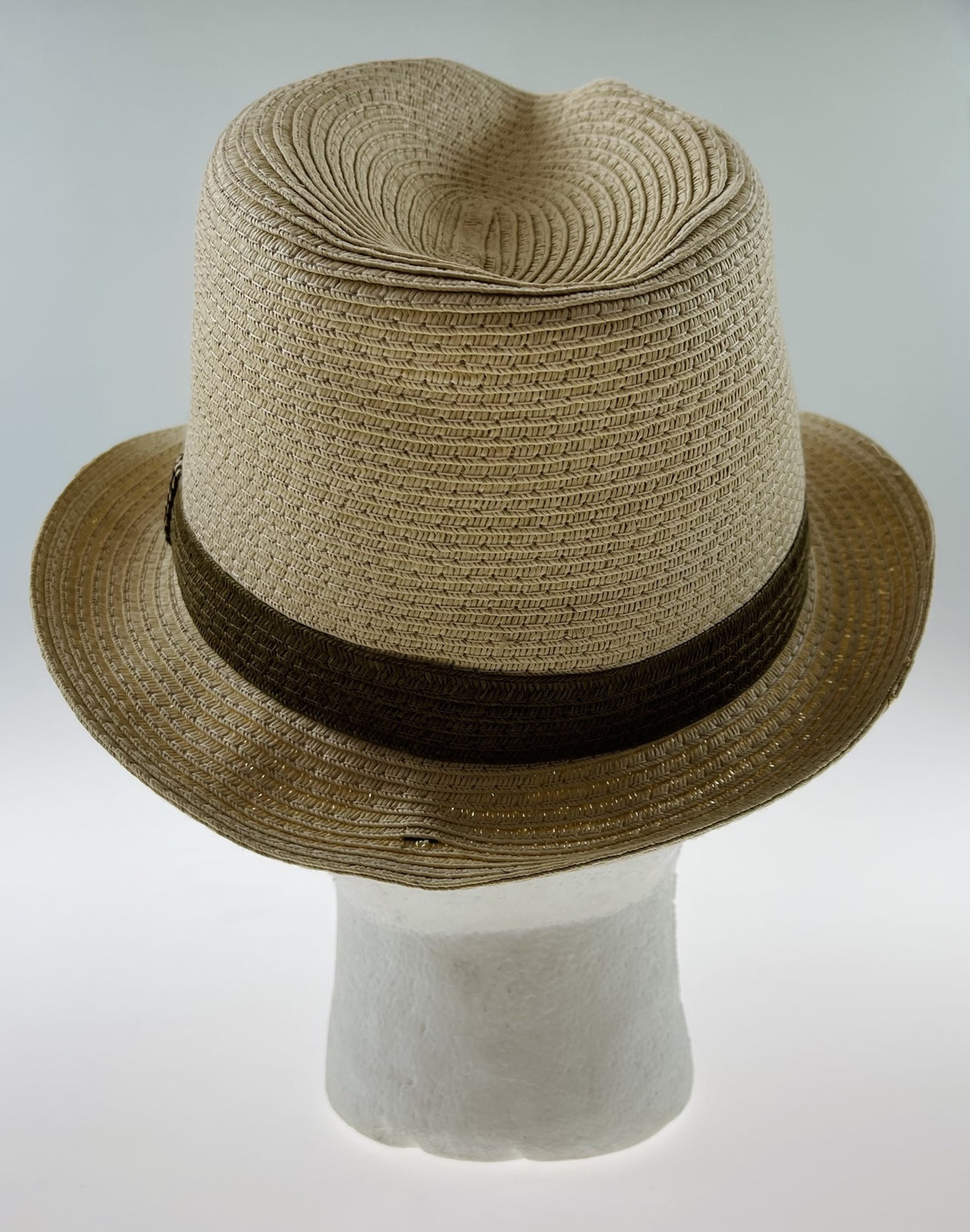 Dents Mens Straw Hat Toyo Trilby Fedora Summer Sun Stingy Brim - Natural/Brown