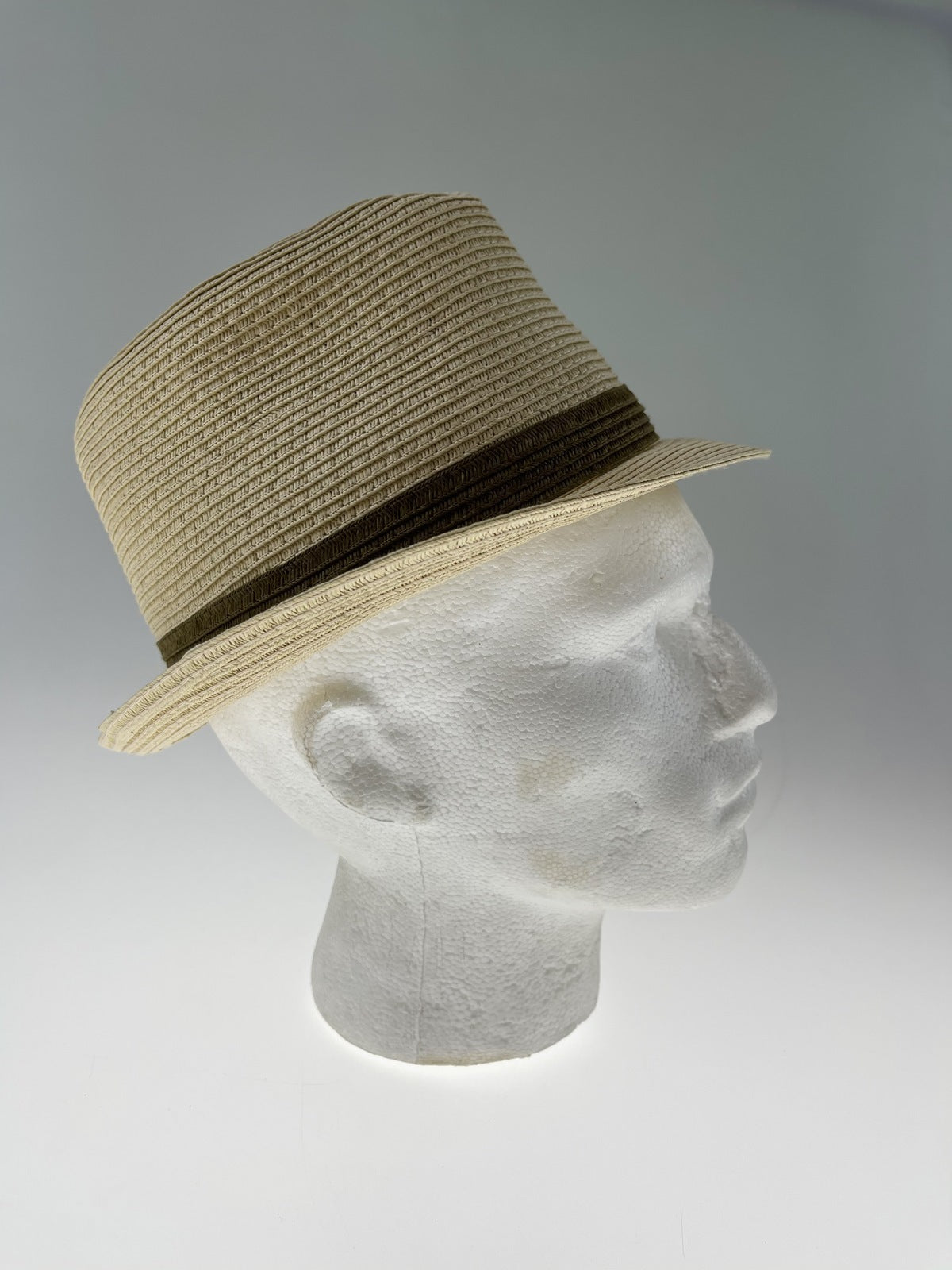 Dents Mens Straw Hat Toyo Trilby Fedora Summer Sun Stingy Brim - Natural/Brown