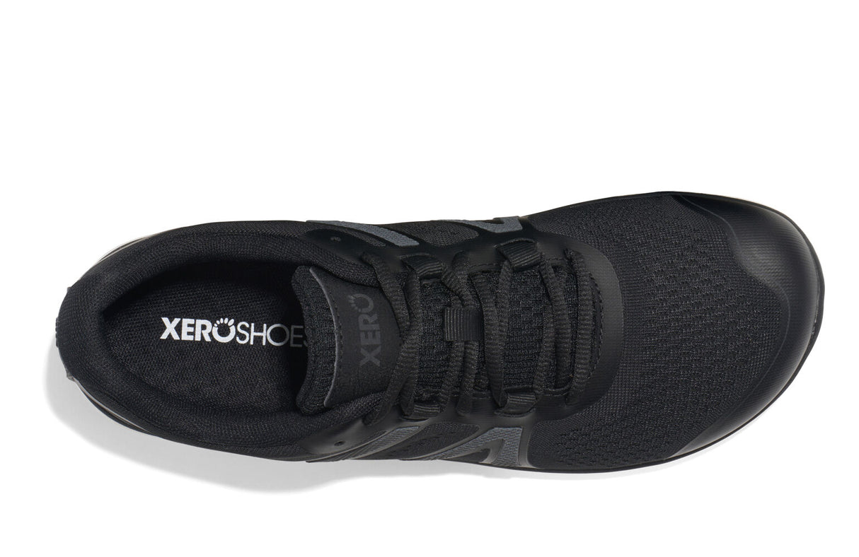 Xero Womens HFS II Lightweight Road Barefoot Running Shoes - Black (Zero Drop Sneakers)