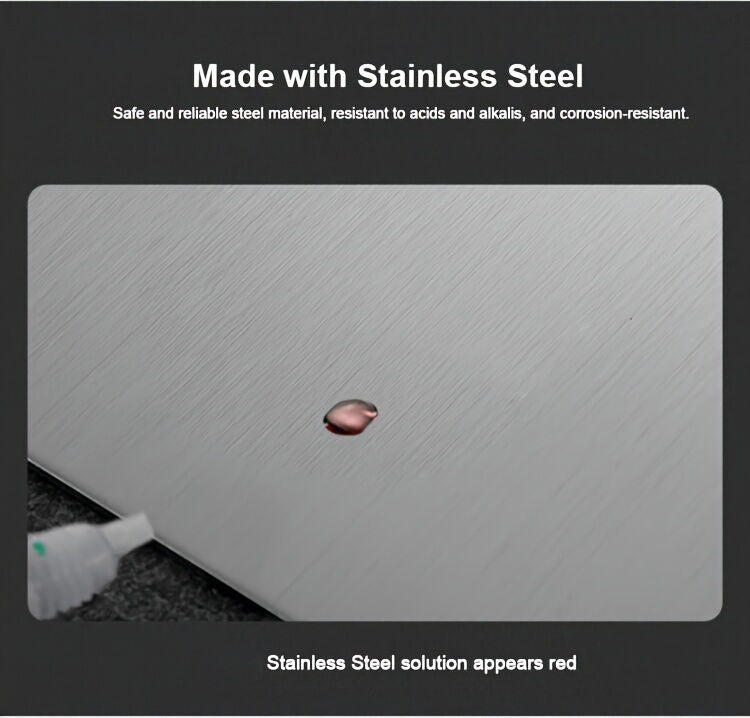 3x Stainless Titanium Steel Anti-Bacterial Mildew-Proof Cutting Chopping Boards