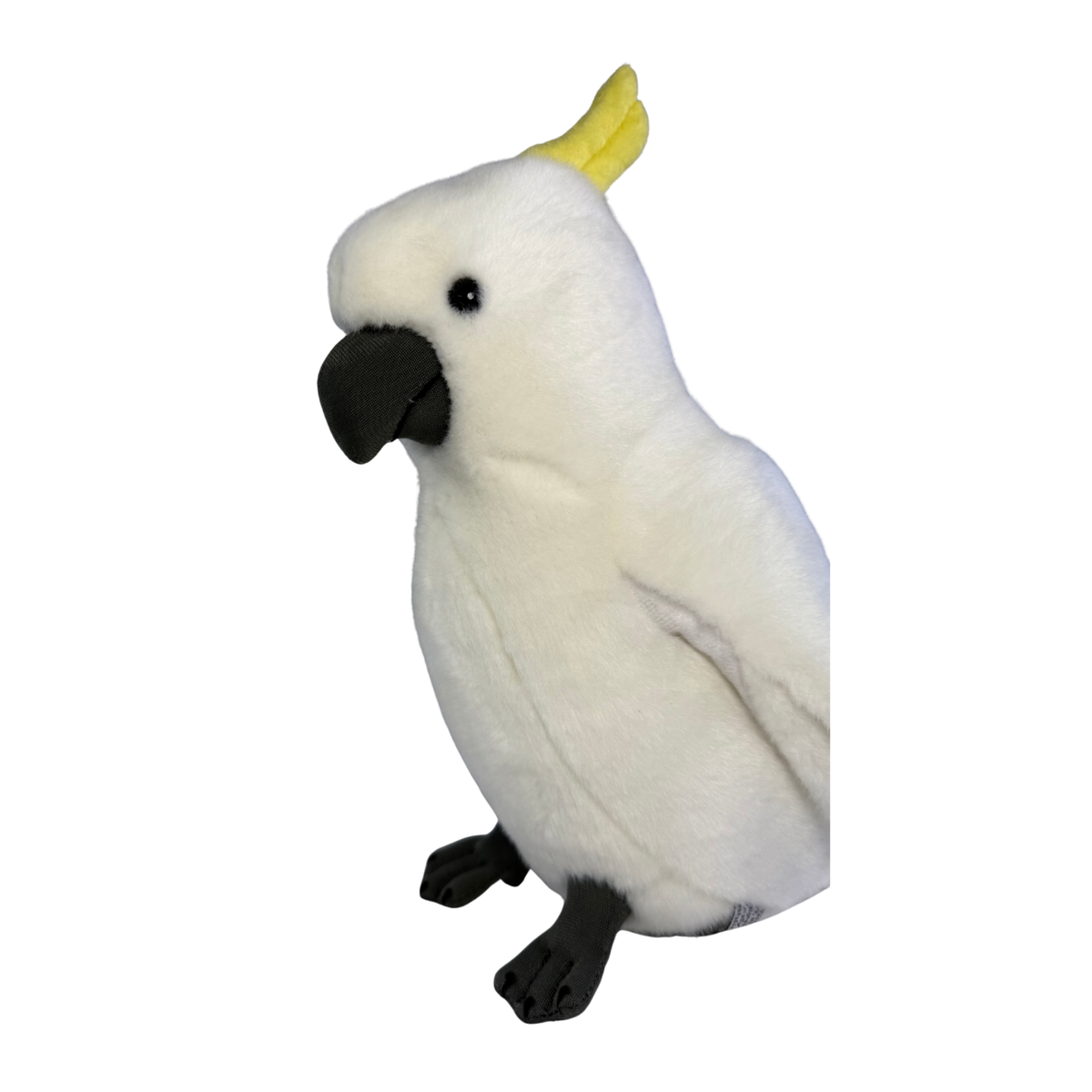 Bocchetta Hector 25cm Sulphur-Crested Cockatoo Plush Toy - White (Australian Stuffed Animal Souvenir Gift)
