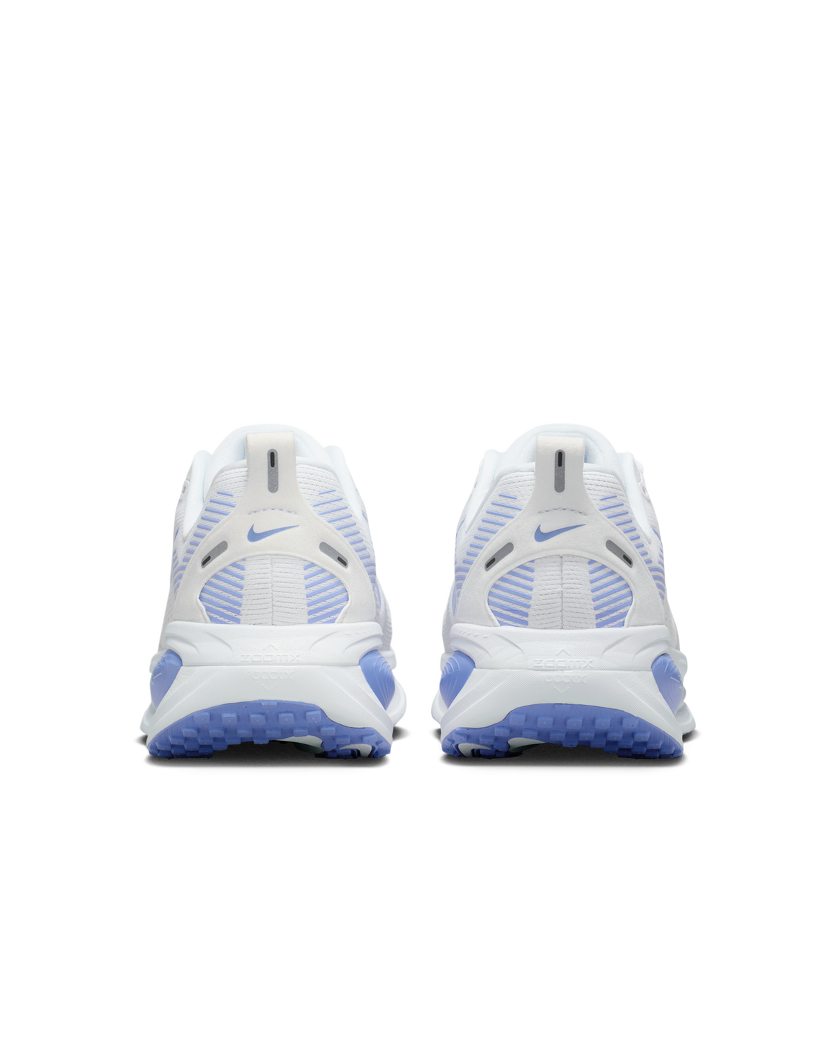Nike Vomero 18 Womens D Wide Road Running Shoes - White-Grey-Royal (Athletic Sneakers/Runners)