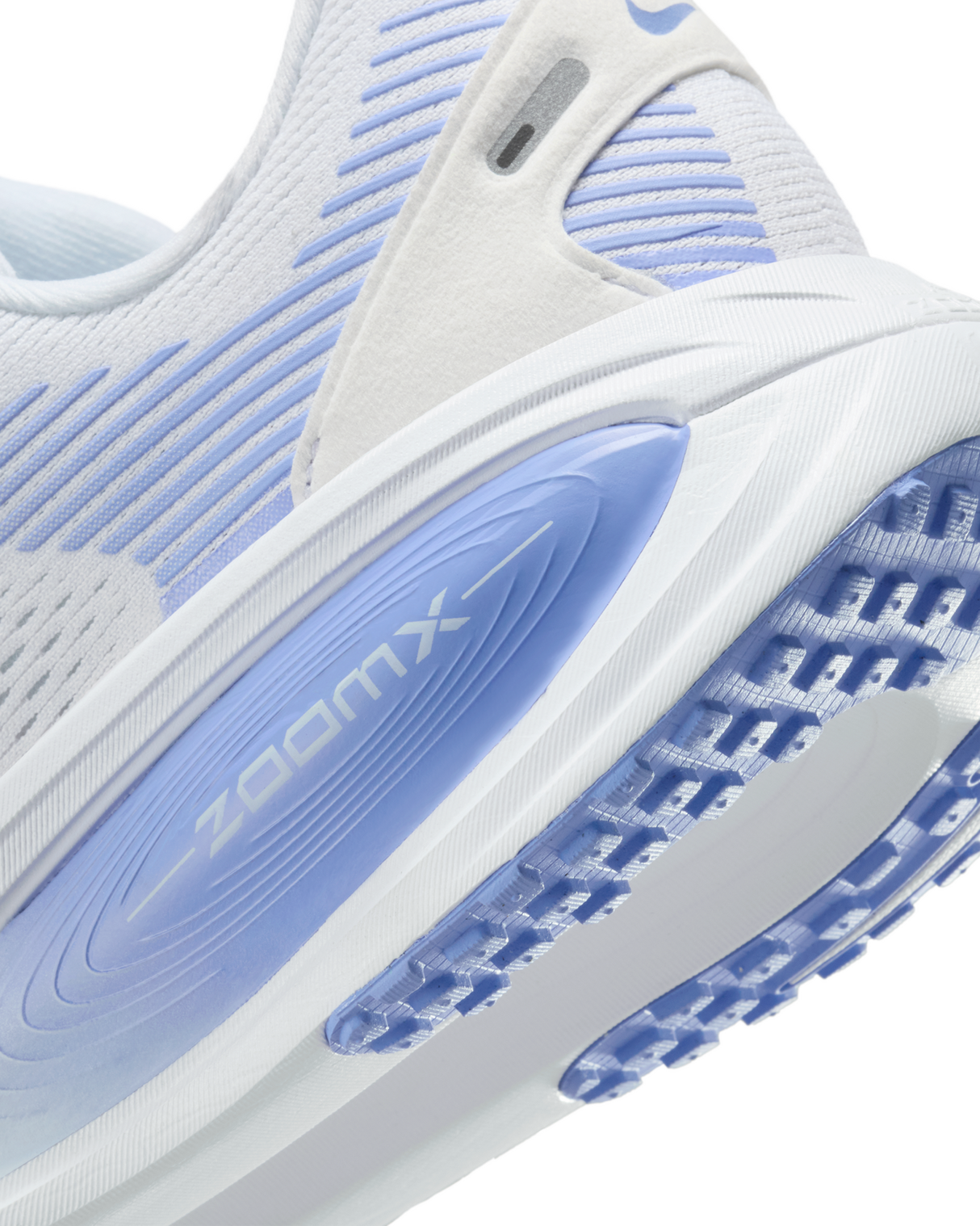 Nike Vomero 18 Womens D Wide Road Running Shoes - White-Grey-Royal (Athletic Sneakers/Runners)