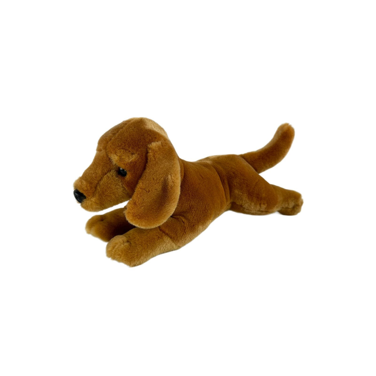 Bocchetta Bean 30cm Floppy Dachshund Puppy Plush Toy - Red (Realistic Stuffed Animal Dog Gift)
