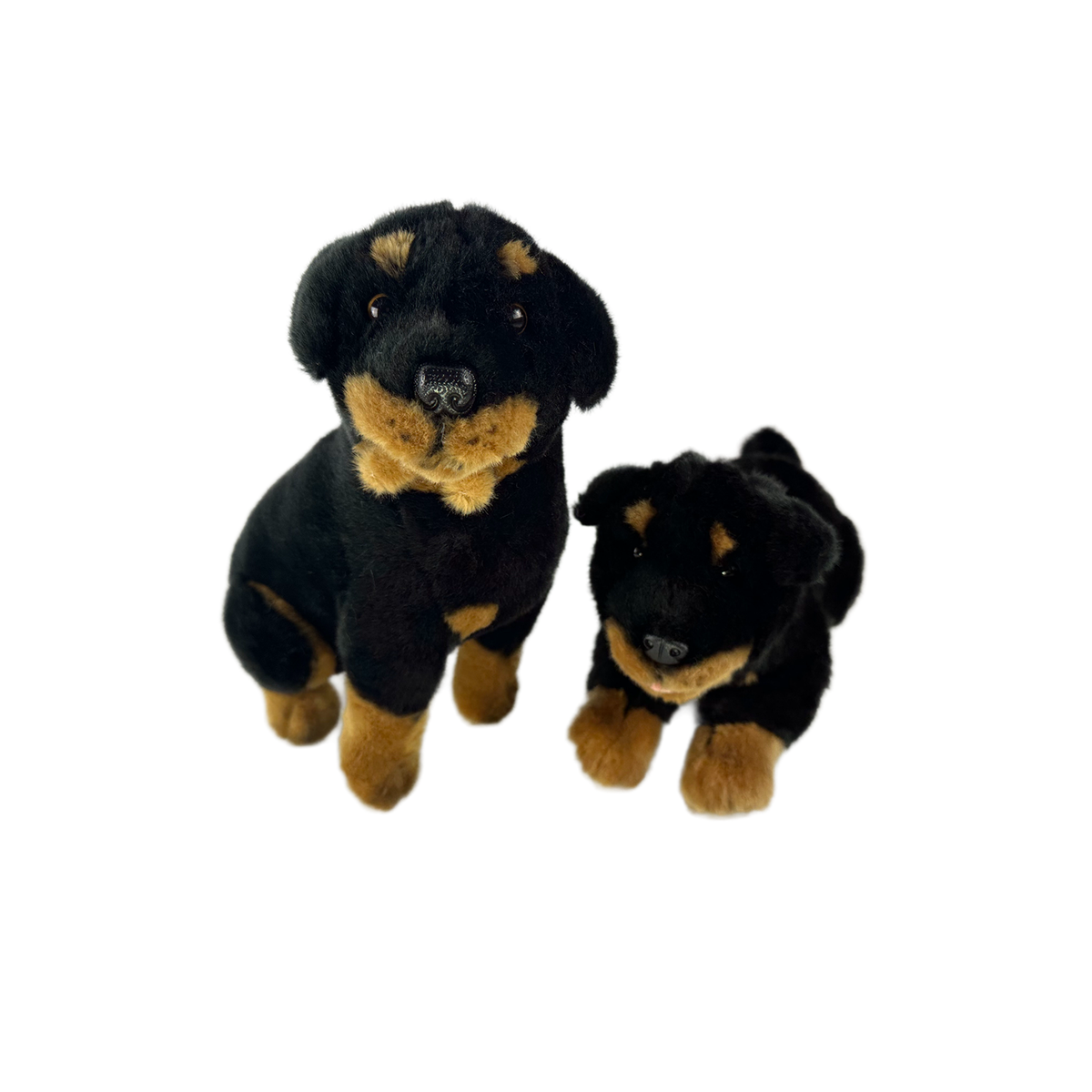 Bocchetta Koda 25cm Sitting Rottweiler Plush Toy (Realistic Stuffed Animal Dog Gift)