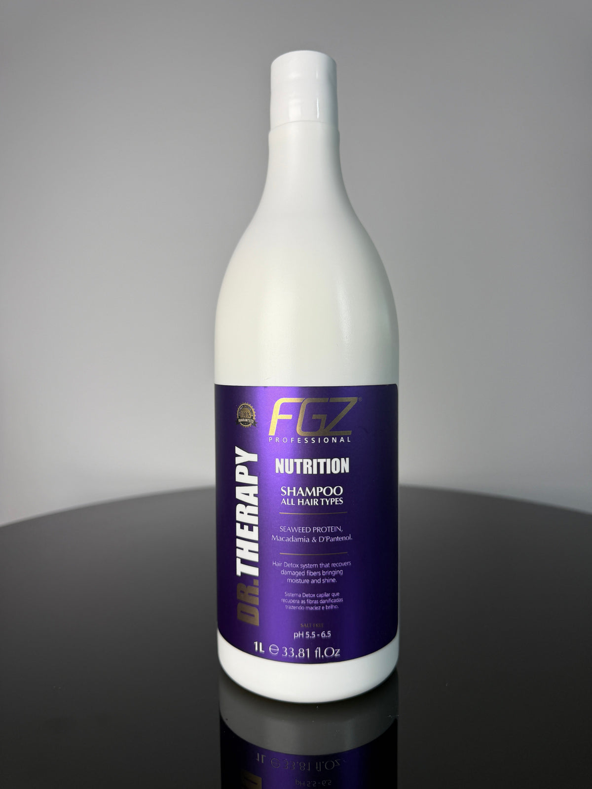 FGZ Nutrition Pro Shampoo 1L - Seaweed Protein & Macadamia (Keratin & Nanoplasty Safe)