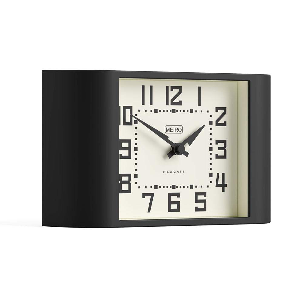 Newgate Mini Metro Mantel Clock - Black