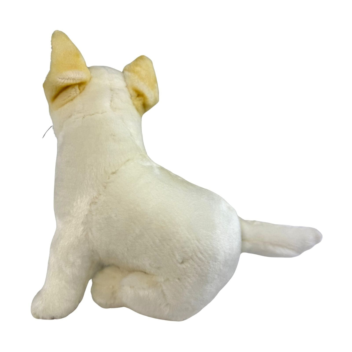 Bocchetta Ivory 25cm Sitting Dingo Plush Toy - White (Australian Stuffed Animal Souvenir Gift)
