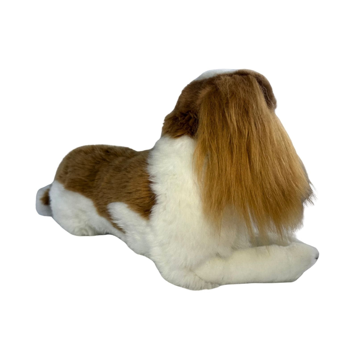 Bocchetta Izzy 40cm Lying Cavalier King Charles Spaniel Plush Toy - Brown (Realistic Stuffed Animal Dog Gift)