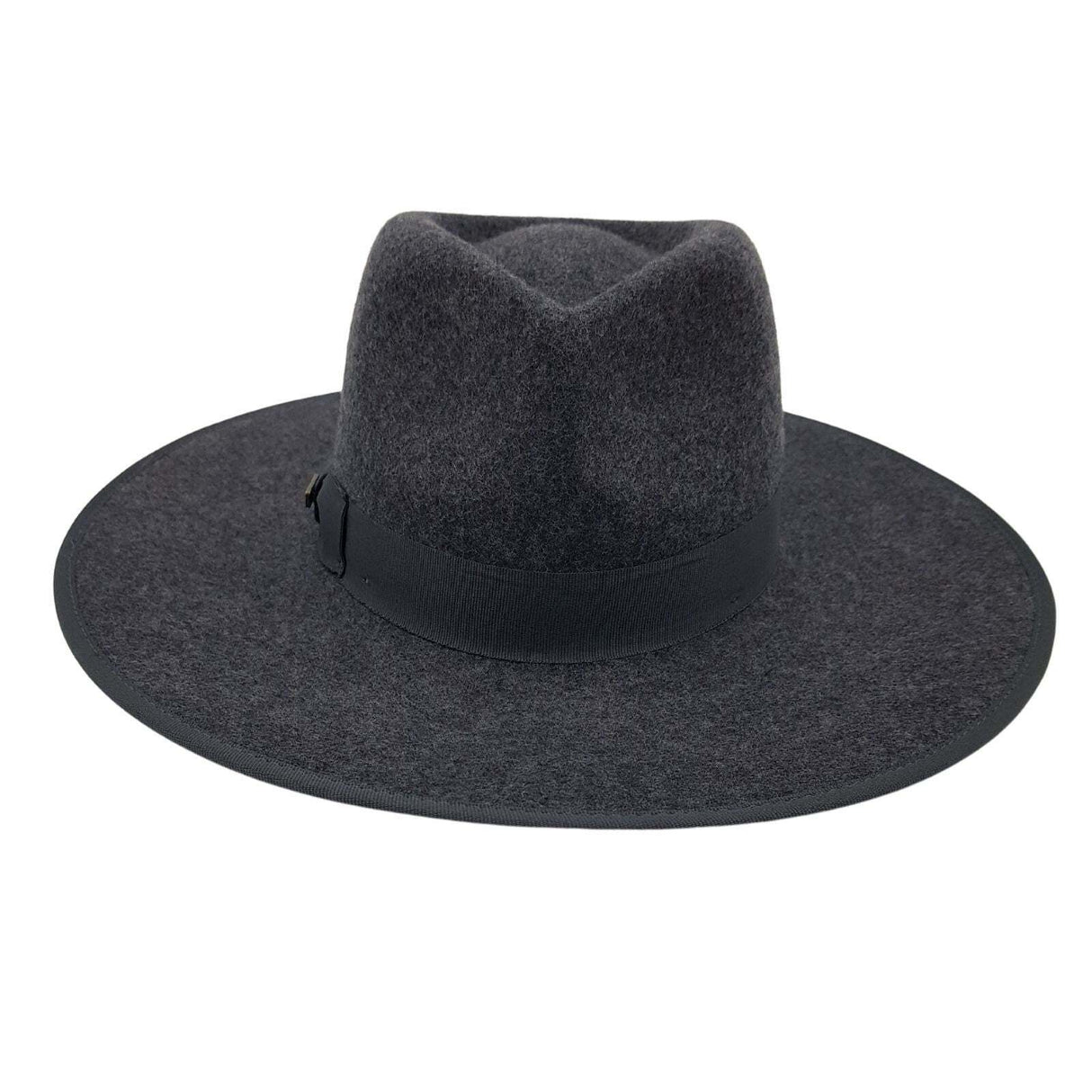Jacaru 1852 Drover 100% Australian Wool Felt Fedora Hat Outback - Dark Grey