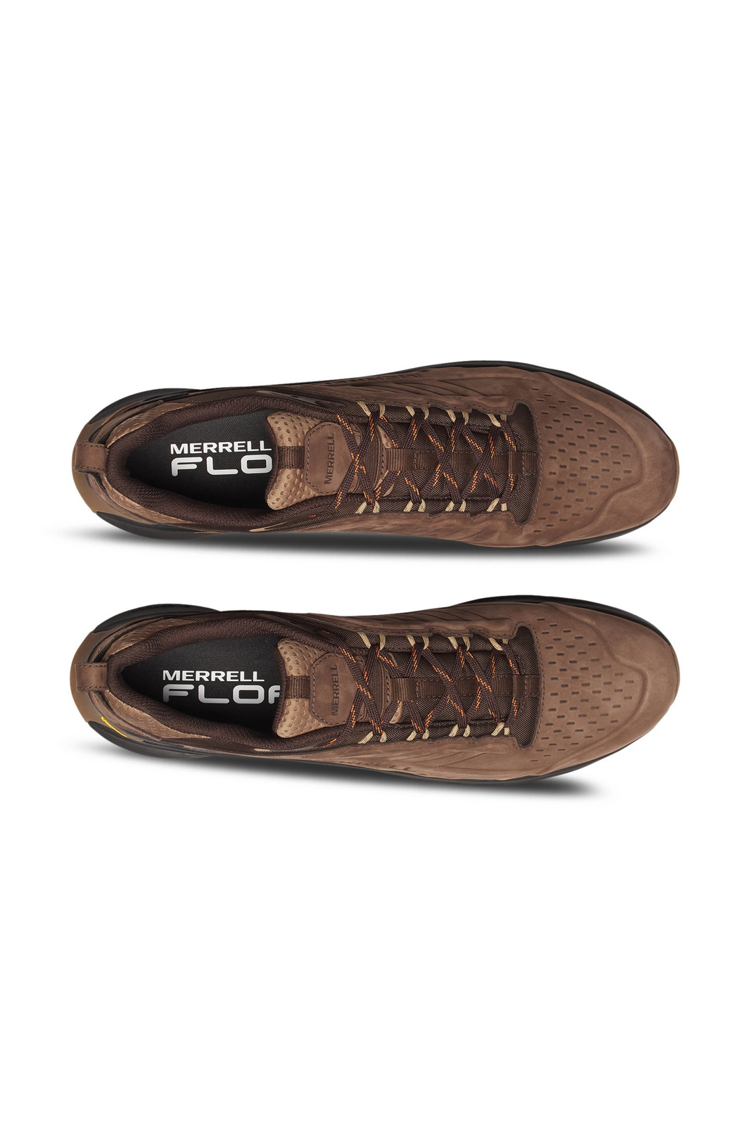 Merrell Mens Moab Speed 2 Leather Waterproof Shoes w/ Vibram Sole in Mole Brown