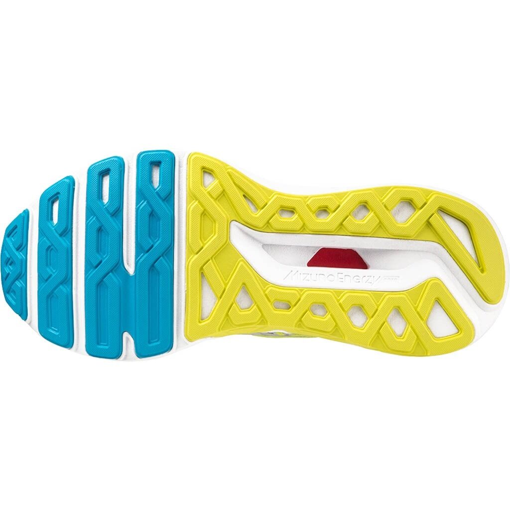 Mizuno Wave Horizon 6 Mens Runners Sneakers Shoes in Pearl Blue/Silver/Bolt