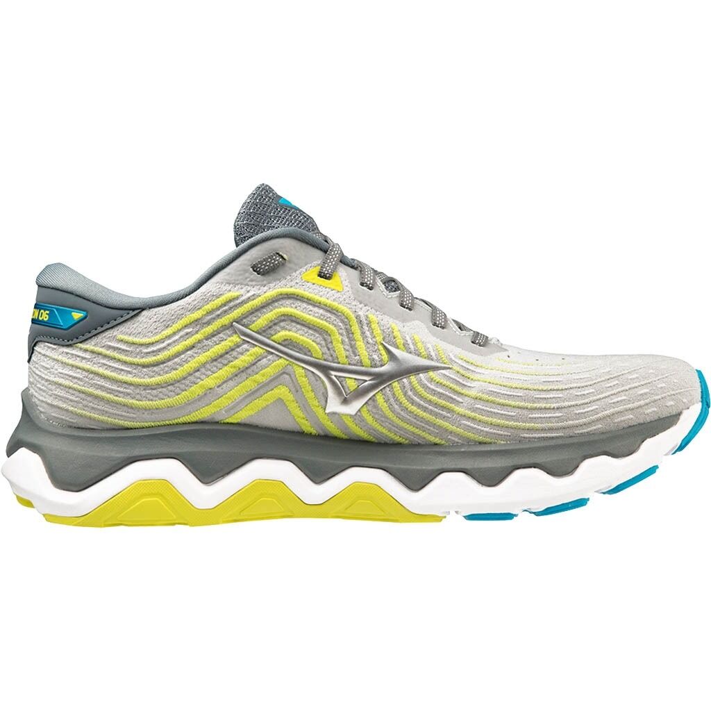 Mizuno Wave Horizon 6 Mens Runners Sneakers Shoes in Pearl Blue/Silver/Bolt