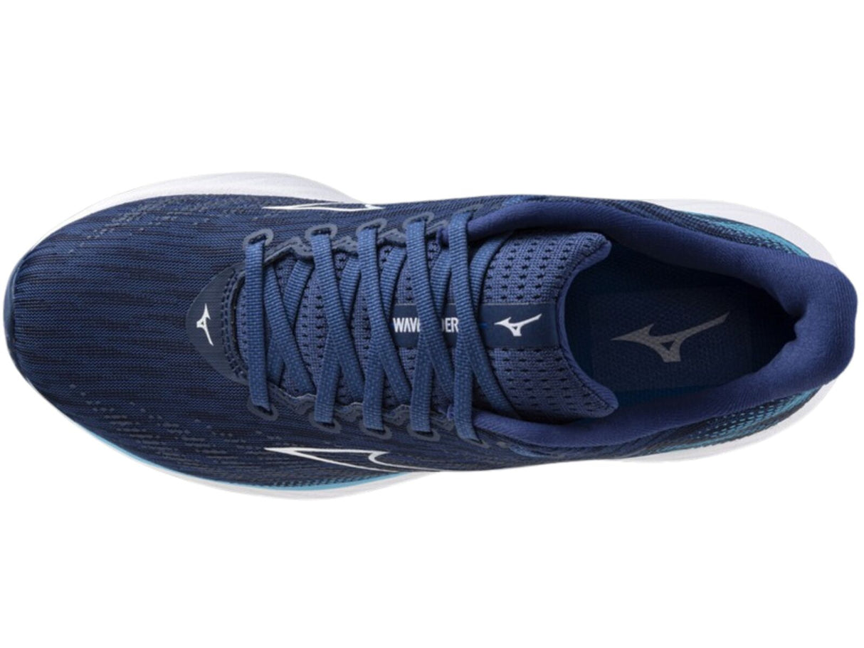 Mizuno Wave Rider 28 Mens Running Shoes Estate Blue / River Blue – US 9.5