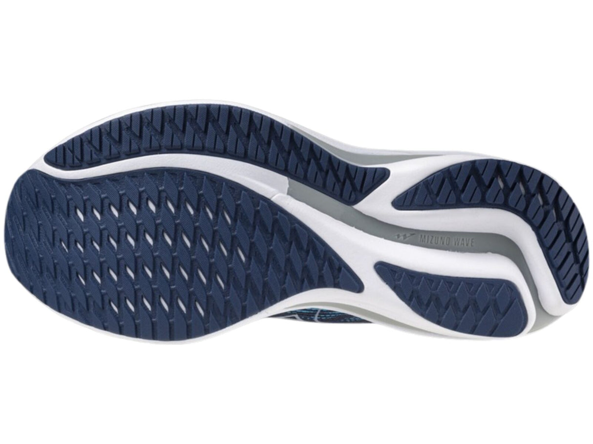 Mizuno Wave Rider 28 Mens Running Shoes Estate Blue / River Blue – US 9.5
