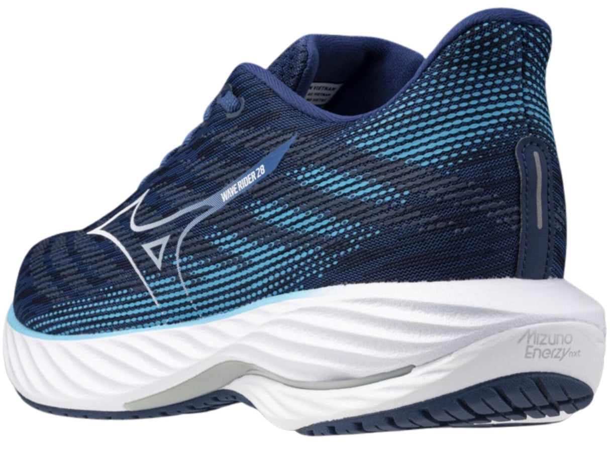 Mizuno Wave Rider 28 Mens Running Shoes Estate Blue / River Blue – US 9.5