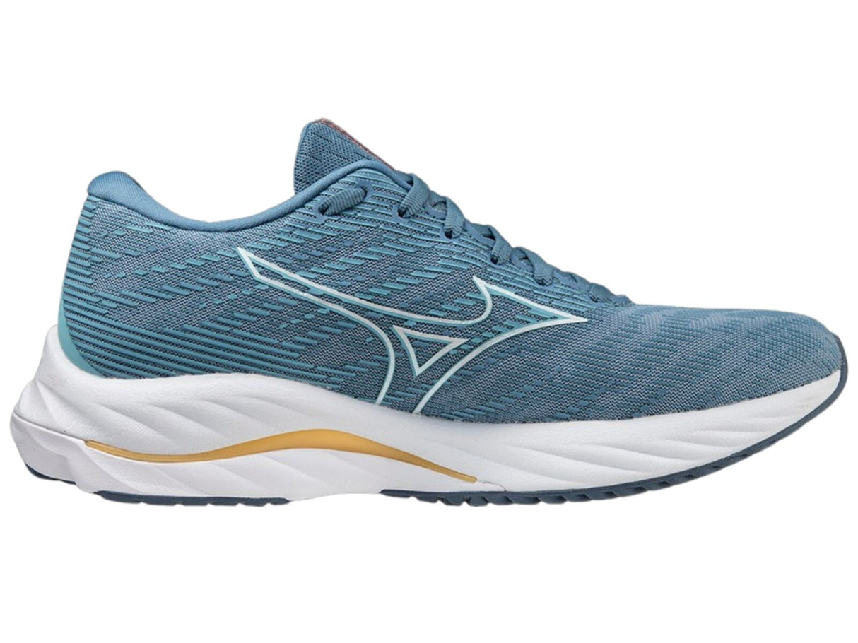 Mizuno Wave Rider 26 Womens Running Shoes Mountain Spring / White / Flax in US 10