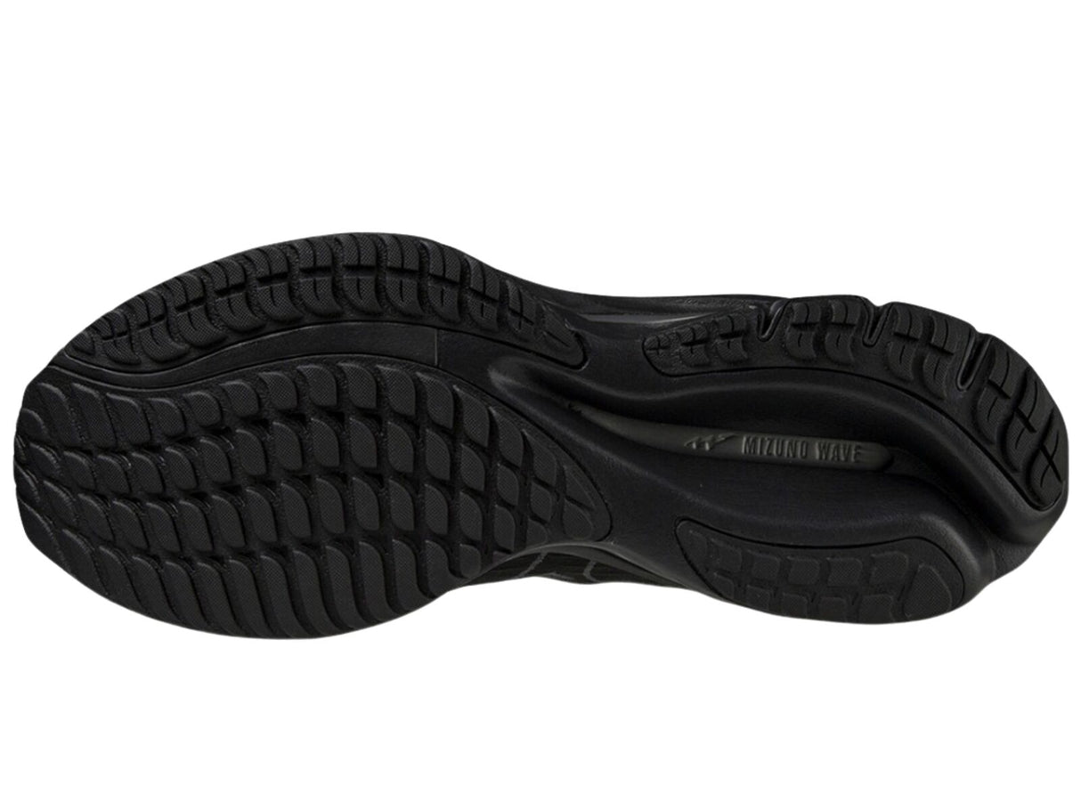 Mizuno Wave Rider 26 SSW Womens Running Shoes – Black/Ultimate Gray – Smooth Stretch Woven – Enerzy Foam – Cushioned & Stable US 8