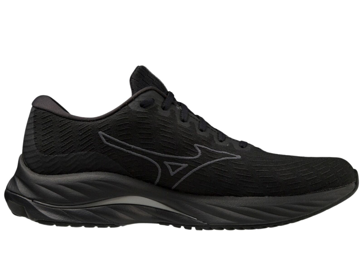 Mizuno Wave Rider 26 SSW Womens Running Shoes – Black/Ultimate Gray – Smooth Stretch Woven – Enerzy Foam – Cushioned & Stable US 8