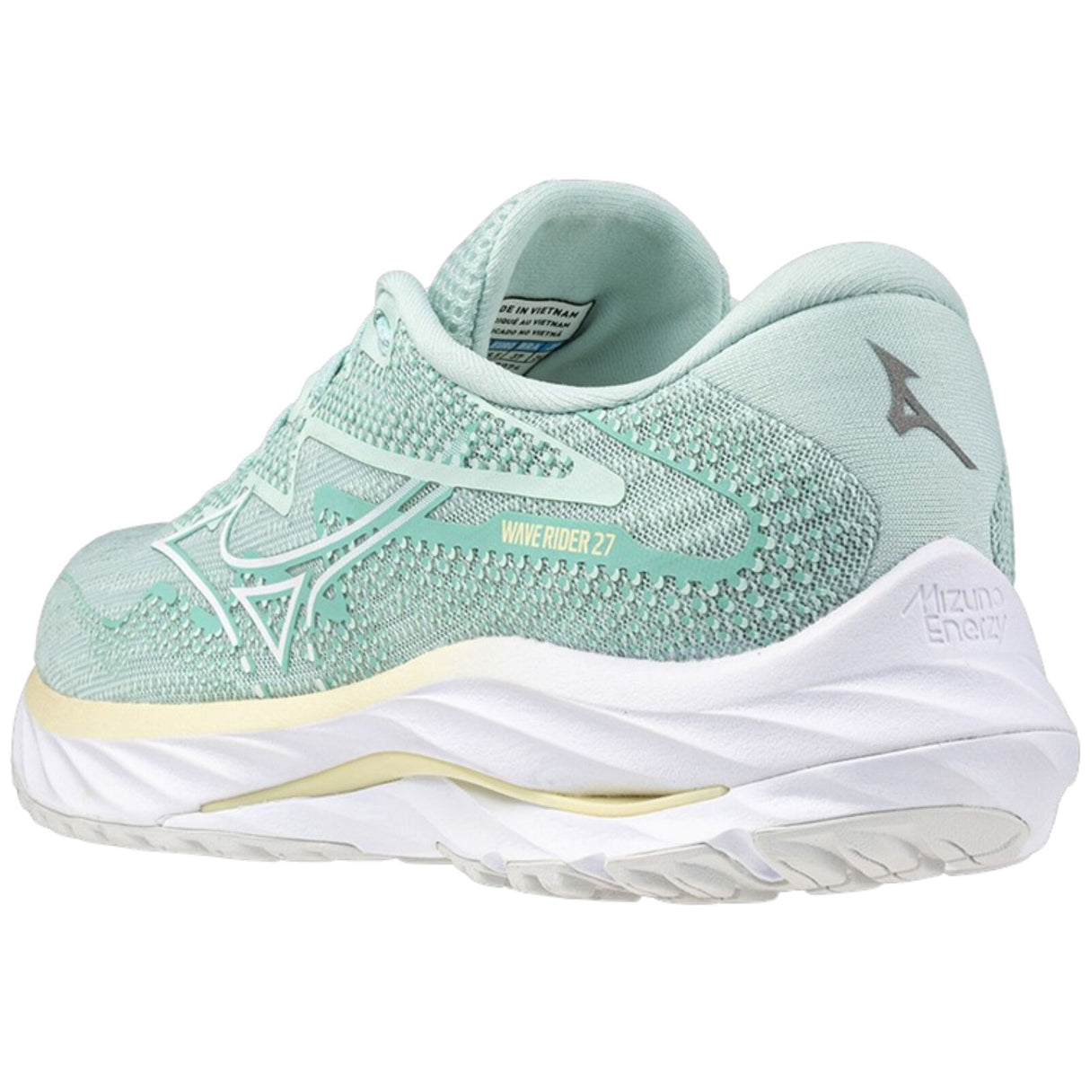 Mizuno Wave Rider 27 Womens Running Shoes Eggshell Blue / Anise Flower in US 7
