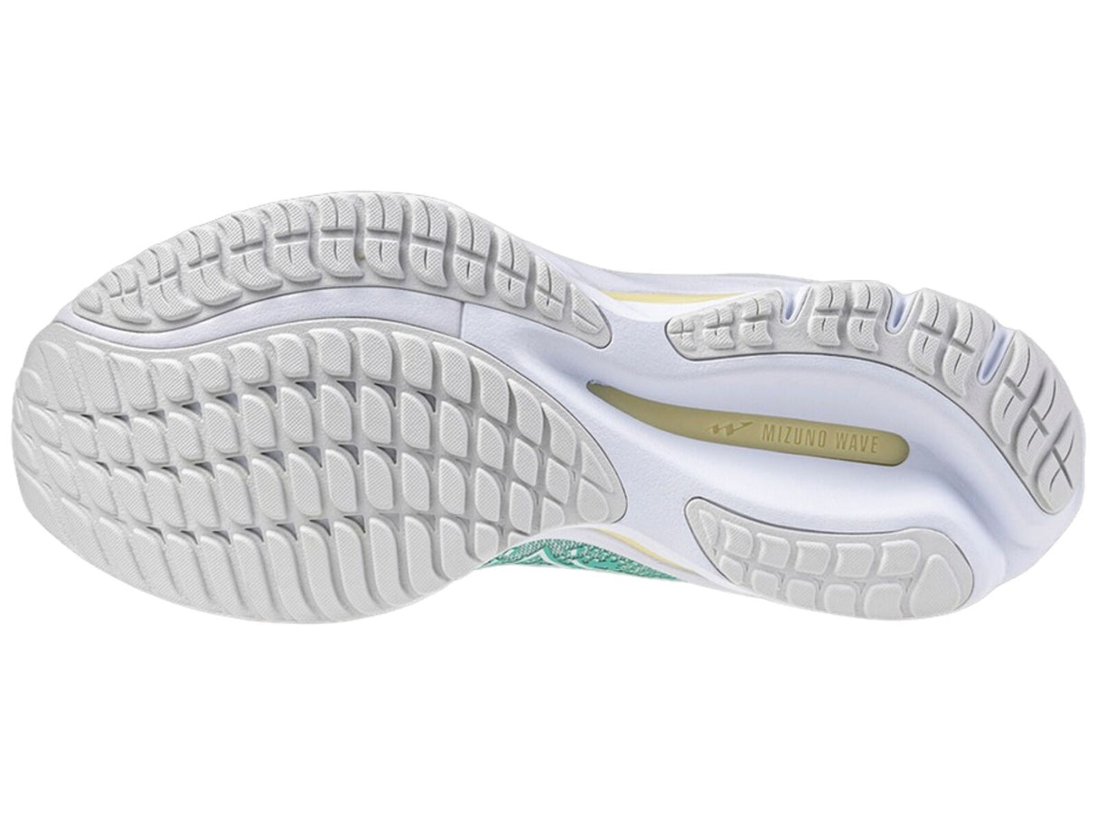 Mizuno Wave Rider 27 Womens Running Shoes Eggshell Blue / Anise Flower in US 7