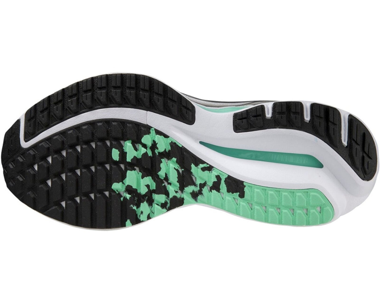 Mizuno Wave Inspire 19 Womens Running Shoes in Iron Gate Nimbus Cloud Spring Bud - Size 7.5