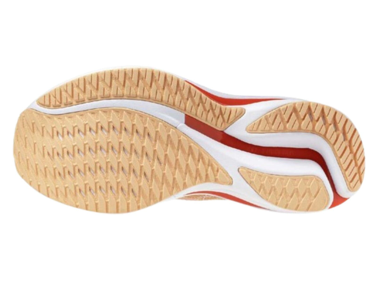 Mizuno Wave Rider 28 Womens Running Shoes Pristine Spicy Orange in US 8