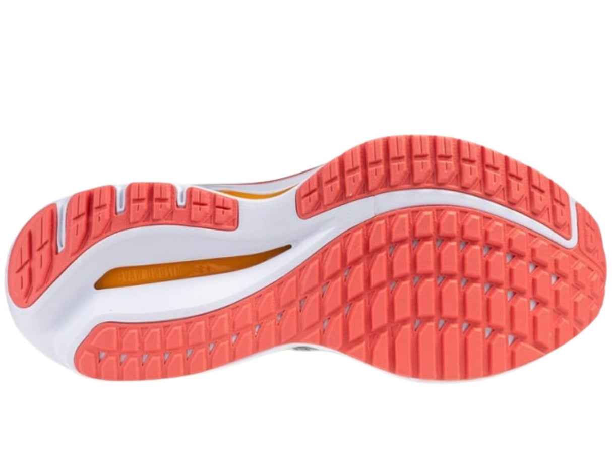 Mizuno Womens Wave Inspire 20 Running Shoes – Grey Mist/White/Dubarry – Size 8.5