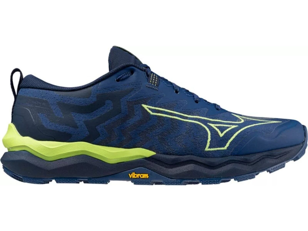 Mizuno Wave Daichi 8 Mens Trail Running Wave Shoes Blue Green – US 11.5