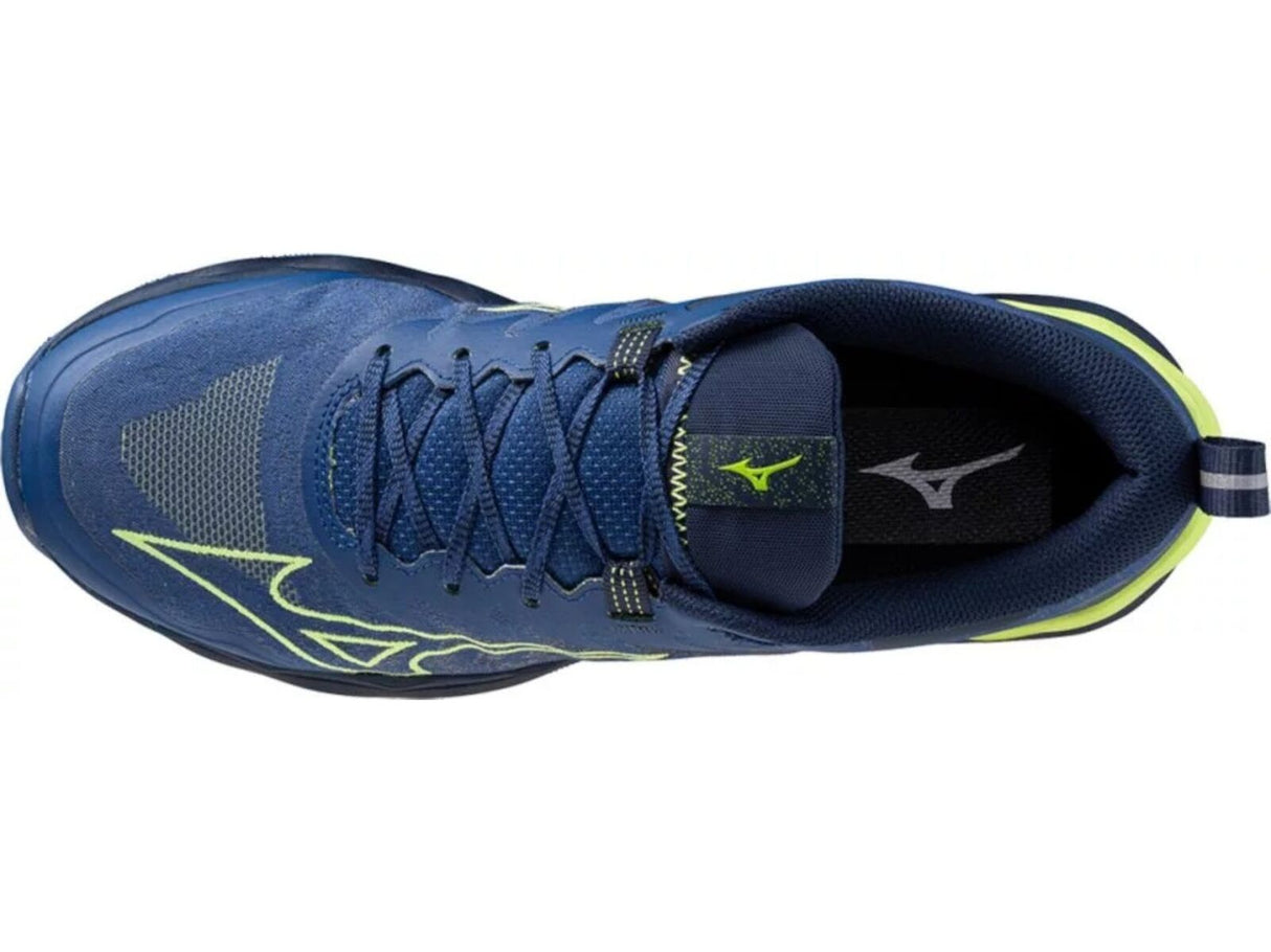 Mizuno Wave Daichi 8 Mens Trail Running Wave Shoes Blue Green – US 11