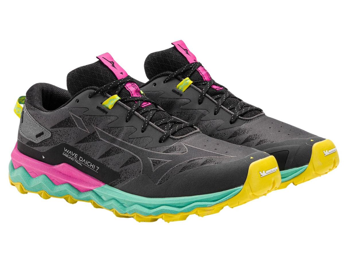 Mizuno Wave Daichi 7 Womens Trail Running Shoes Iron Gate / Fuchsia Fedora (2023), US 10