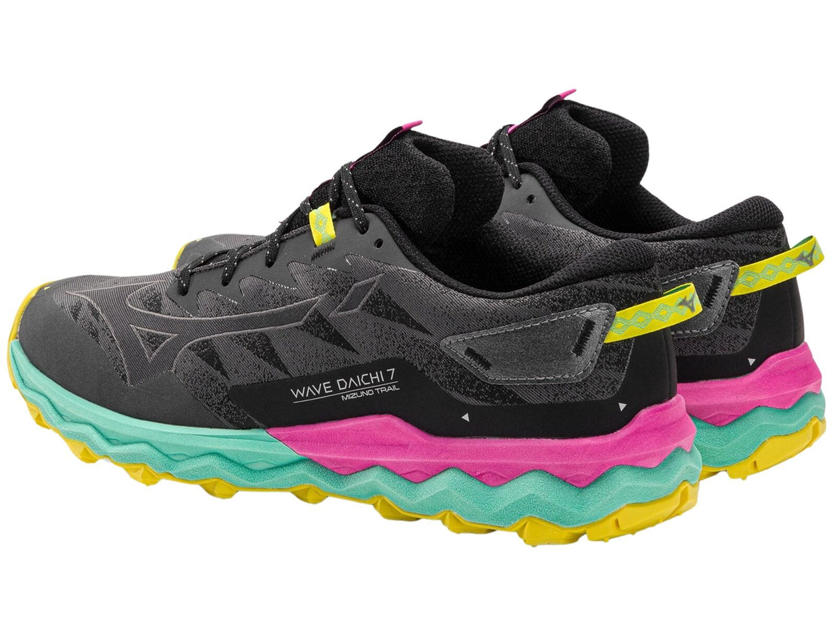 Mizuno Wave Daichi 7 Womens Trail Running Shoes Iron Gate / Fuchsia Fedora (2023), US 10