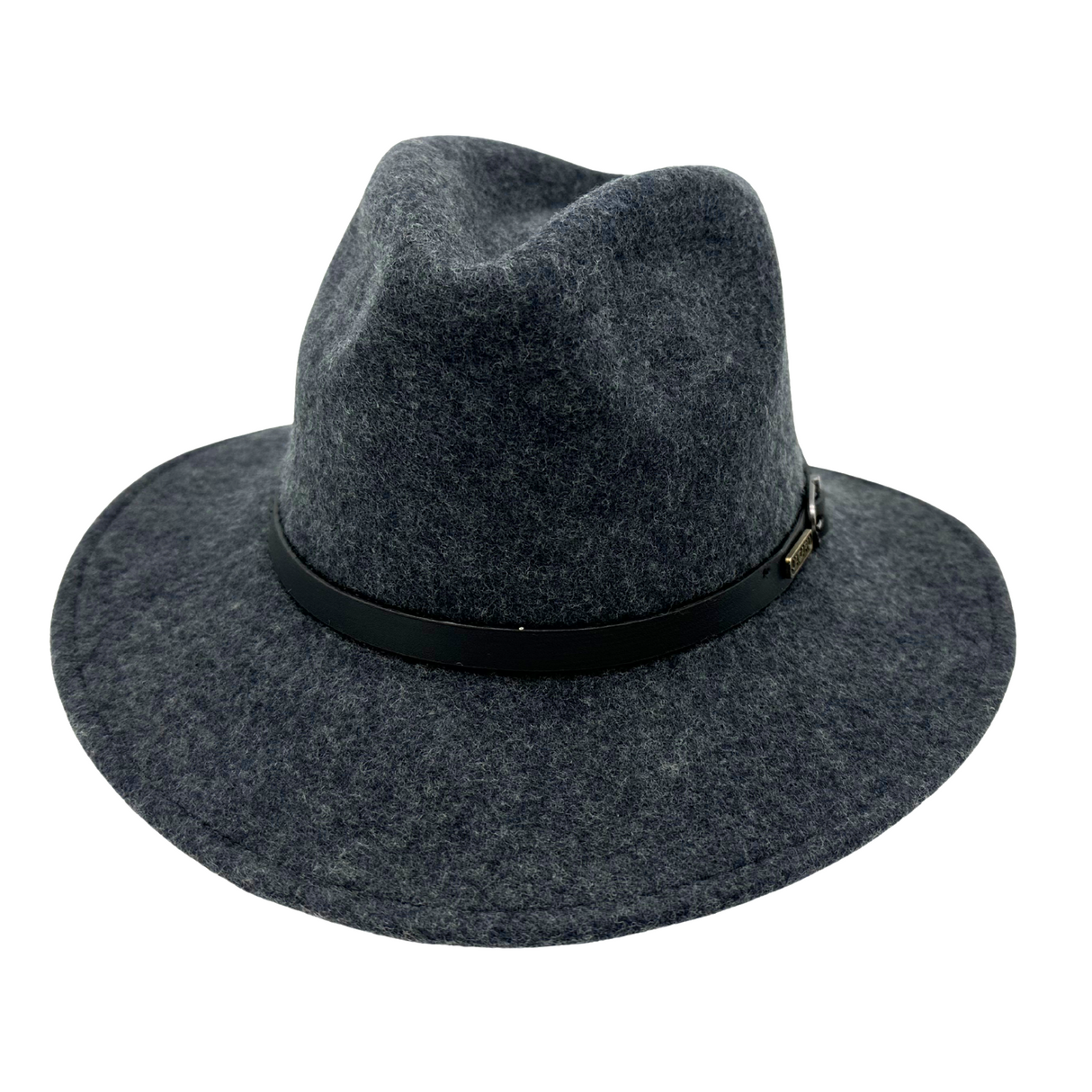 JACARU Australian Wool Hat Trilby Fedora 100% WOOL Crushable Travel Genuine 1849 - Dark Grey
