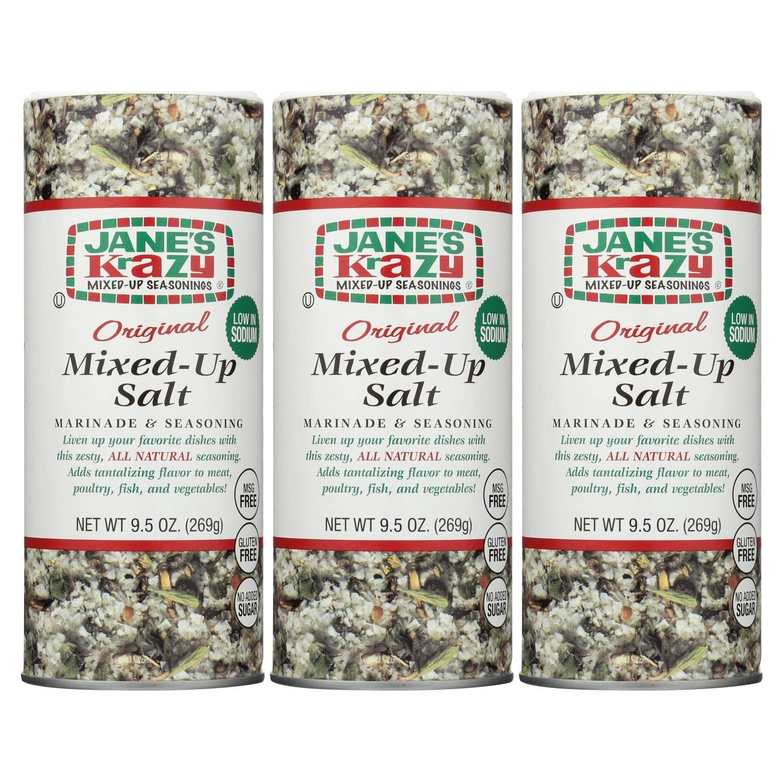 3x Jane's Krazy Mixed Up Salt Marinade & Seasoning Pack (269g)