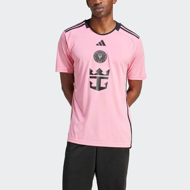 Adidas Mens Inter Miami FC Lionel Messi Home Football/Soccer Jersey - Pink (Officially Licensed)