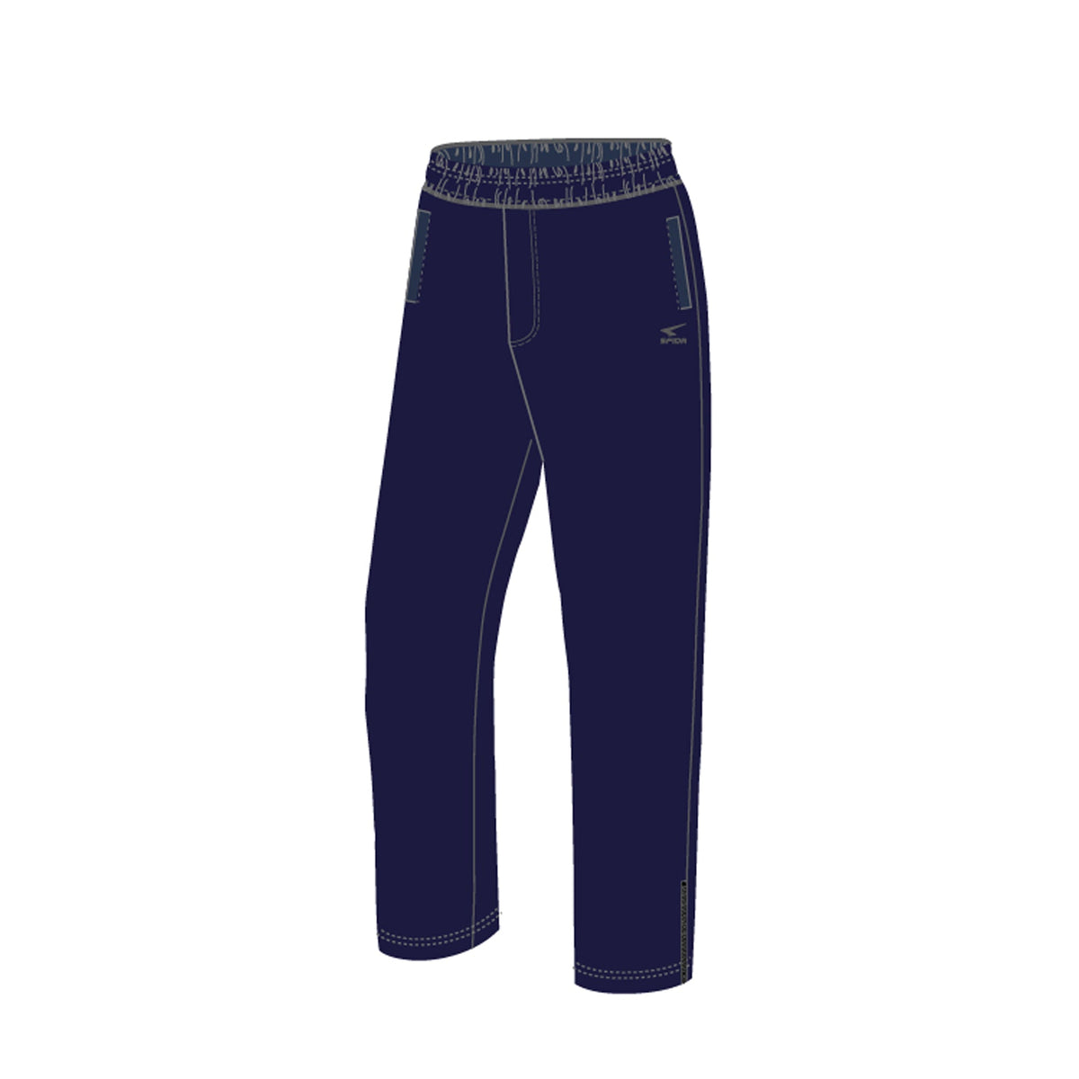 Sfida Jeremy Mens Taslon Track Pants - Navy (Trackies)
