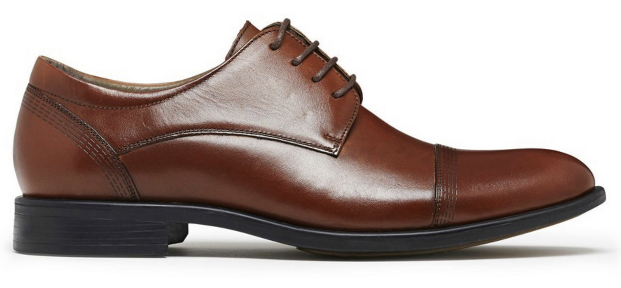 JULIUS MARLOW EXPAND Leather Dress Work Casual Formal Business Shoes Lace Up