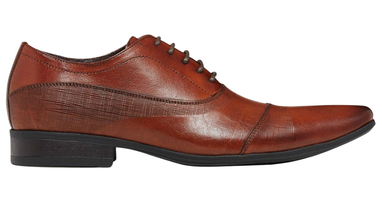 JULIUS MARLOW Borris Mens Shoes Lace Up Dress Work Formal Casual Business - Coffee Brown - 7.5 UK
